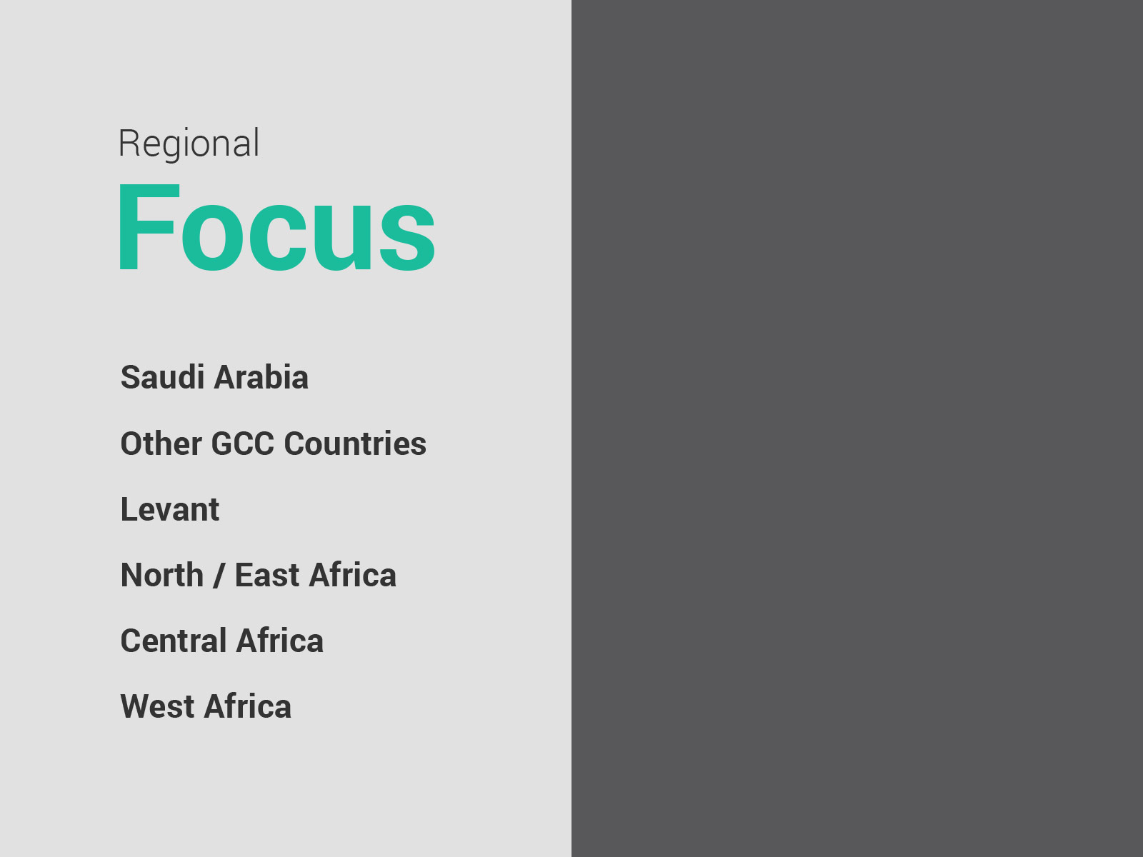 Regional Focus